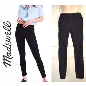MADEWELL black High Riser skinny jeans